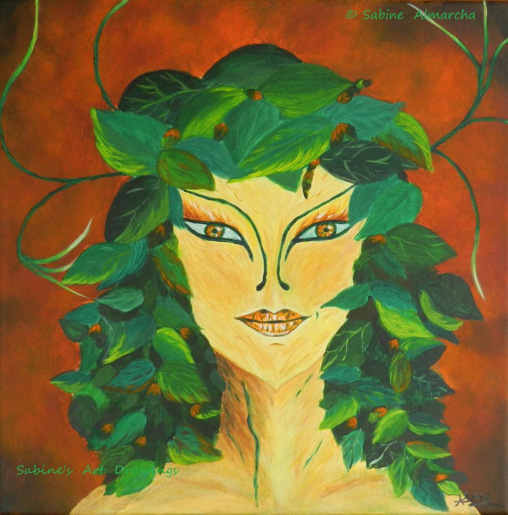 La femme plante