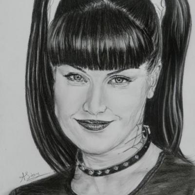 Portrait crayon - Pauley Perrette ' Abby '